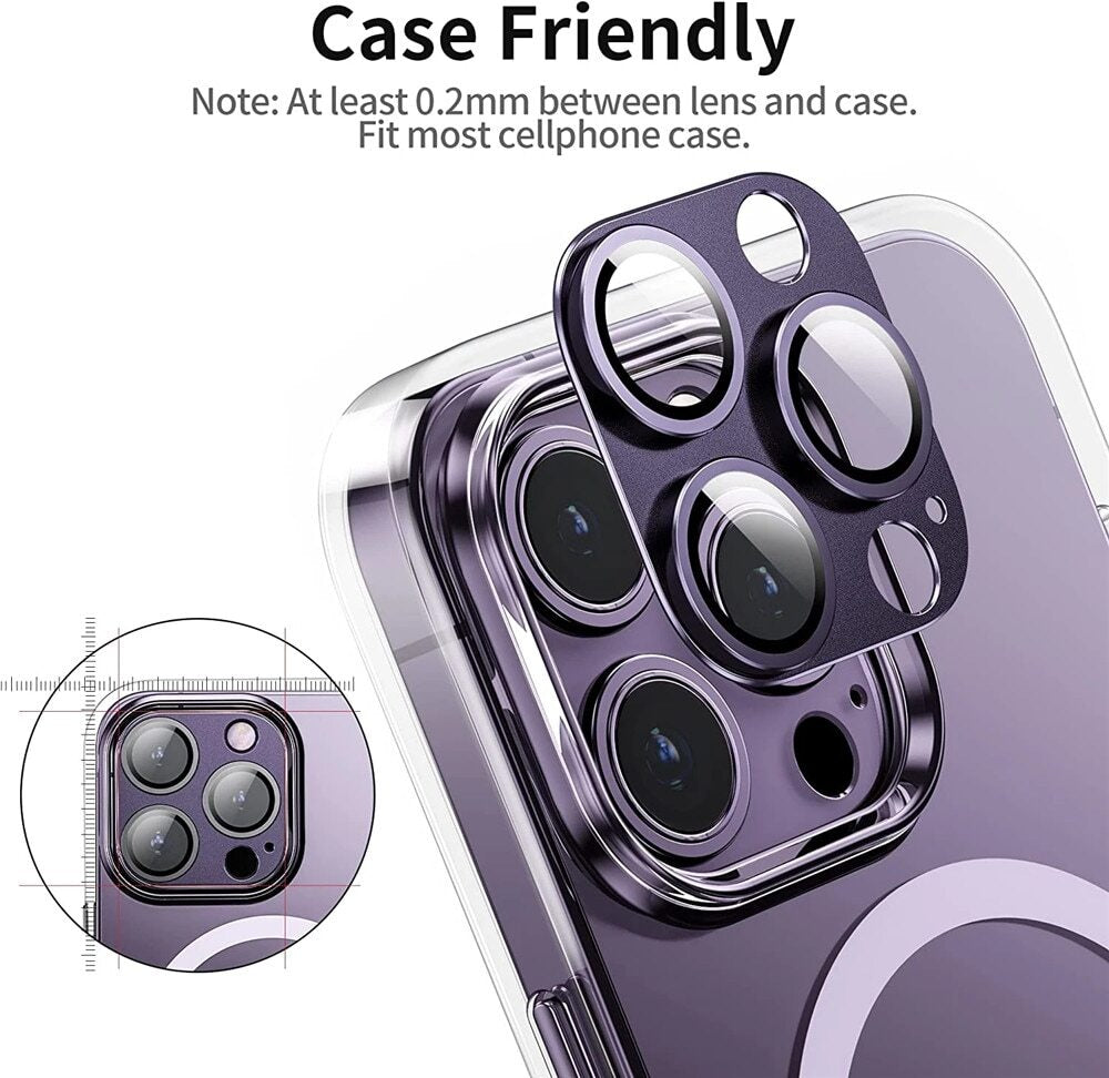 For Iphone 16 15 14 Pro Max 13 12 Tempered Glass Camera Lens Screen Protector