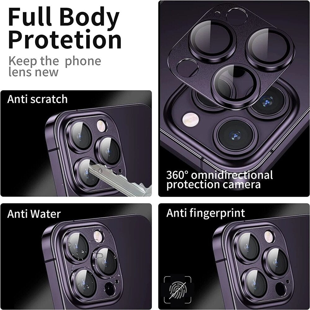 For Iphone 16 15 14 Pro Max 13 12 Tempered Glass Camera Lens Screen Protector